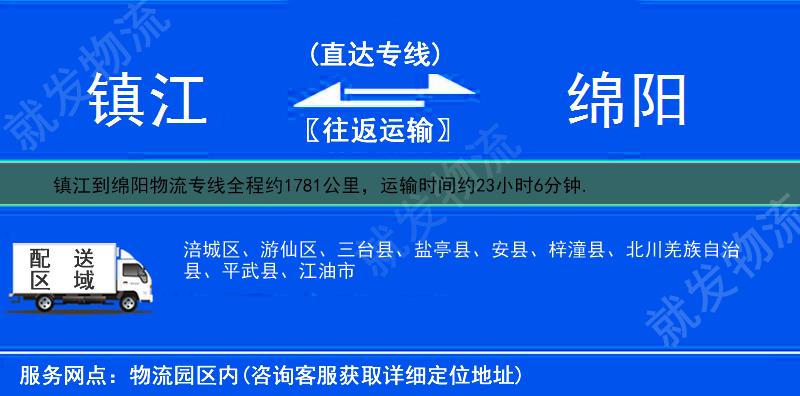 鎮(zhèn)江到綿陽物流公司-鎮(zhèn)江到綿陽物流專線-鎮(zhèn)江至綿陽專線運(yùn)費-